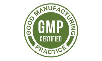 Lymph Flow GMP manufacturing badge