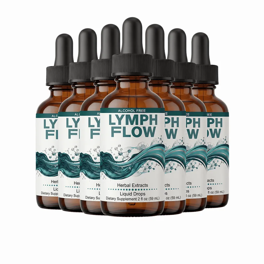 Lymph Flow official lymphatic support liquid drops bottles